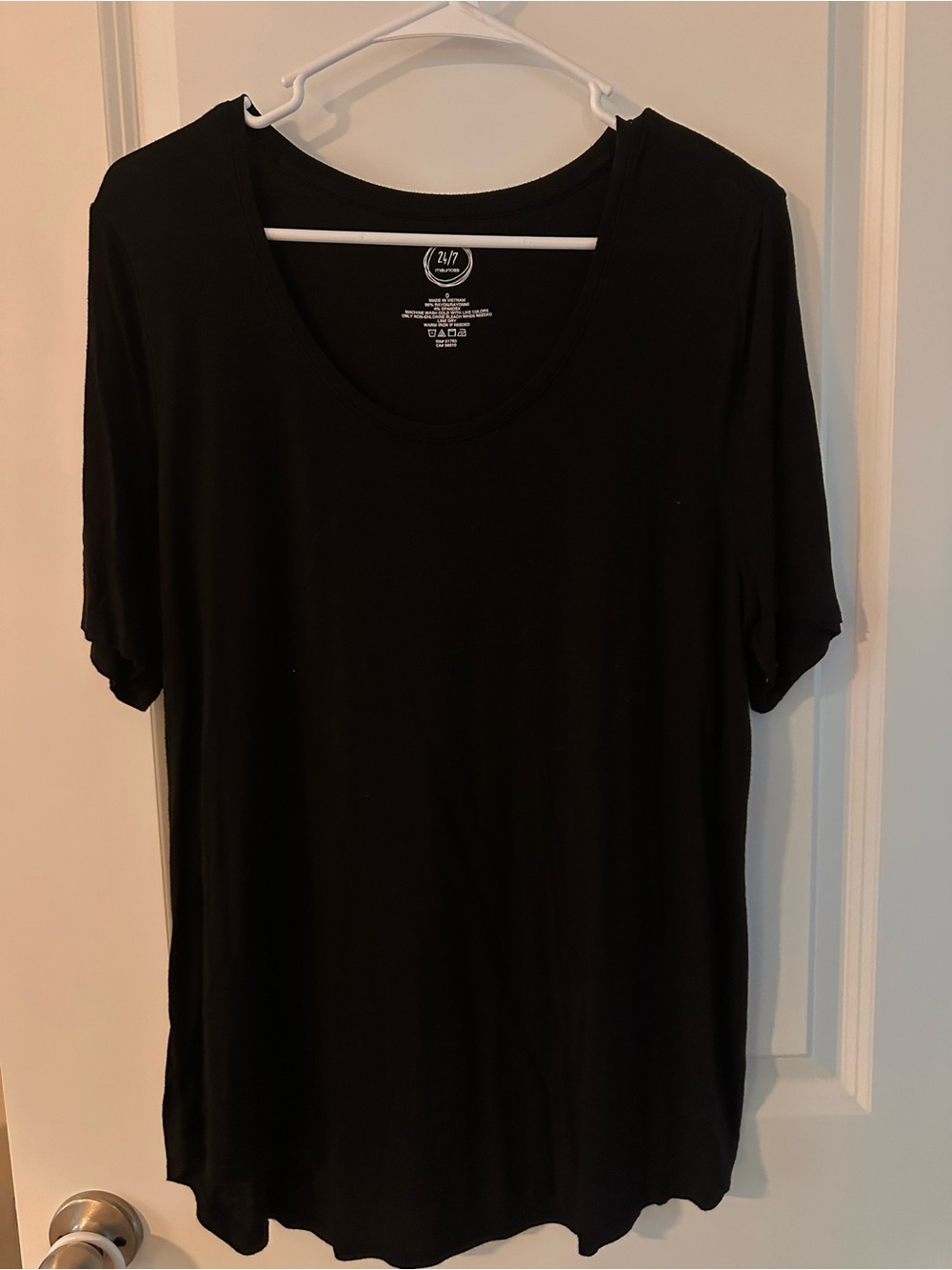 Maurices Black Scoop Neck Short Sleeve Tee - Classic Everyday Top